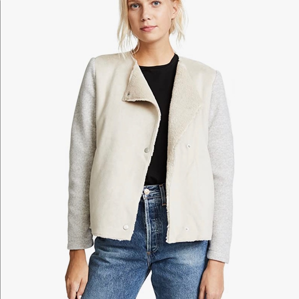 BB Dakota Fleece Moto Jacket - Picture 3 of 7